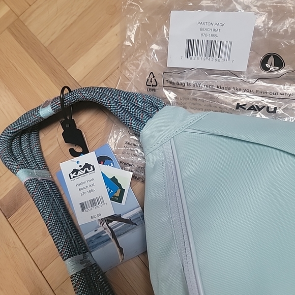 Kavu Paxton Pack Beach Ikat pattern Crossbody rope bag NWT - Picture 3 of 6